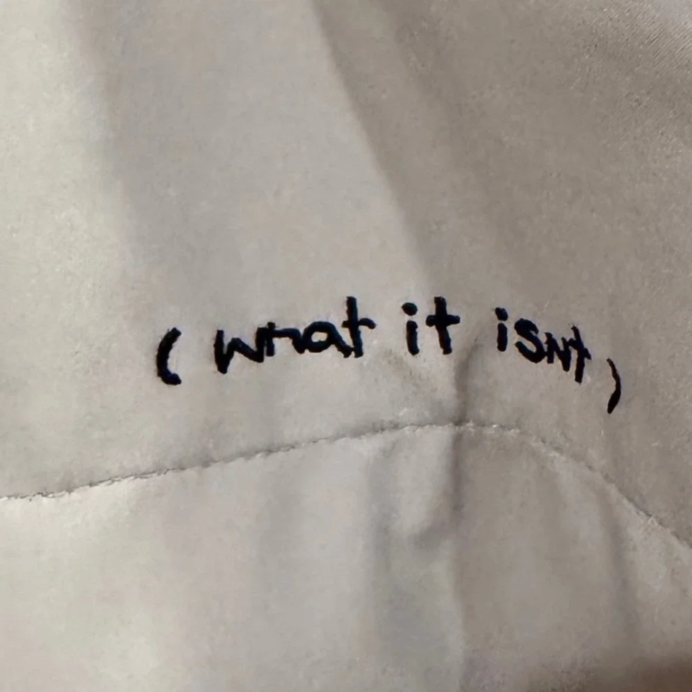 Mark Gonzales (what it isnt) Angel Logo Fleece Lined Windbreaker Jacket Grey S